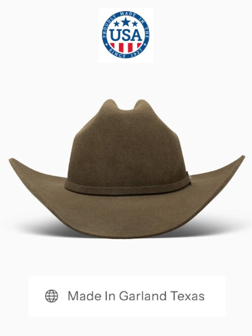 Resistol 3X Wool Tucker Cowboy Hat in Oak Size 6 7/8 - Picture 4 of 16